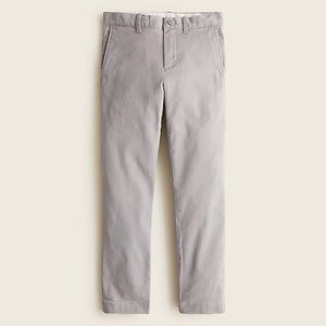 NWT J CREW BOYS STRETCH CHINO PANT CHROME